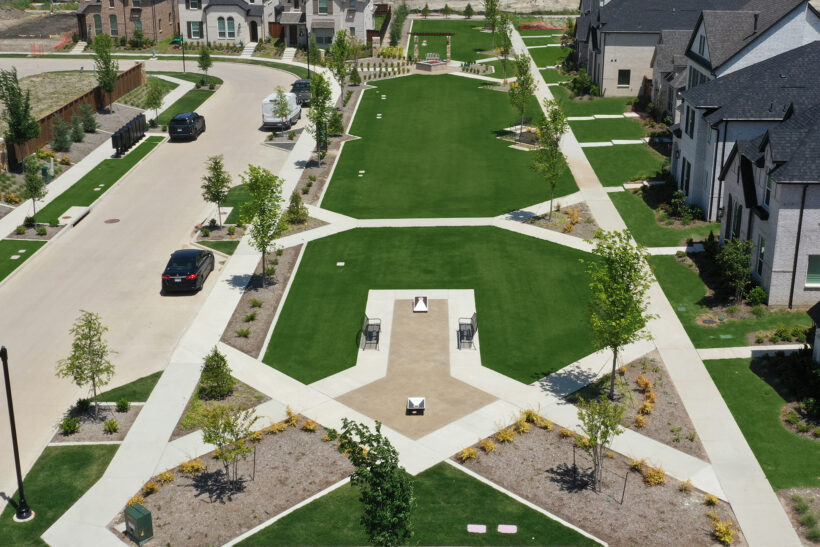 Mews Park in The Parks at Wilson Creek community in Celina
