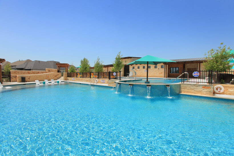 Resort Pool The Parks at Wilson Creek community in Celina