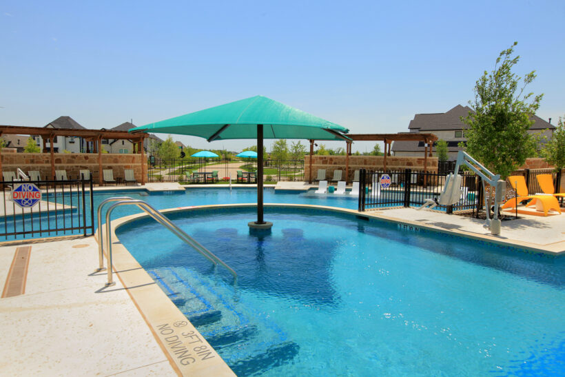Pool Seat in The Parks at Wilson Creek community in Celina