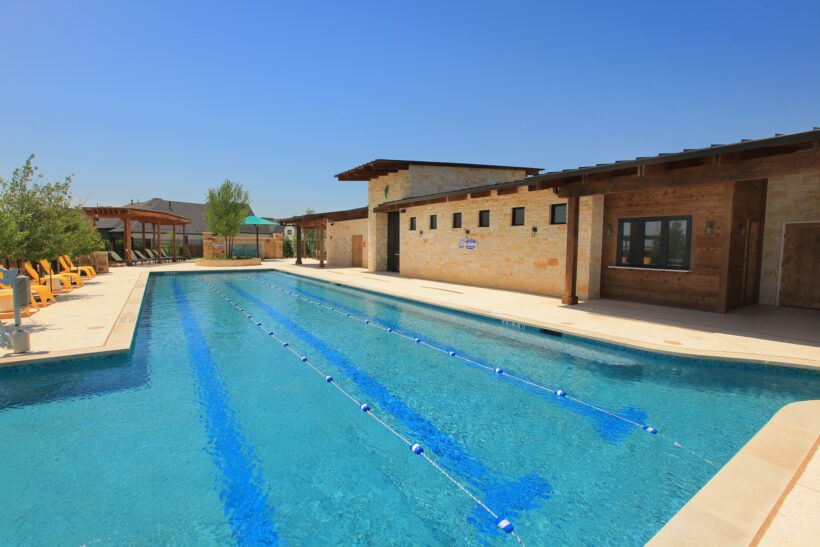 Lap Pool in The Parks at Wilson Creek community in Celina